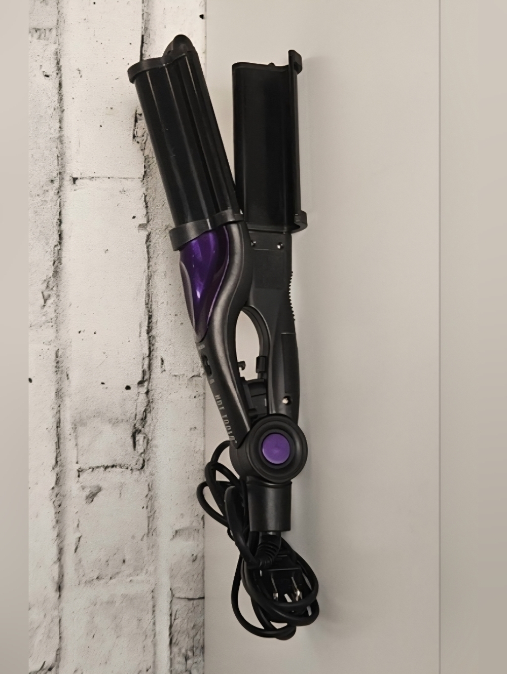 Hot Tools 3 Barrel Waver Purple Black Curling Iron